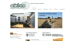 Desktop Screenshot of albireotopografia.es